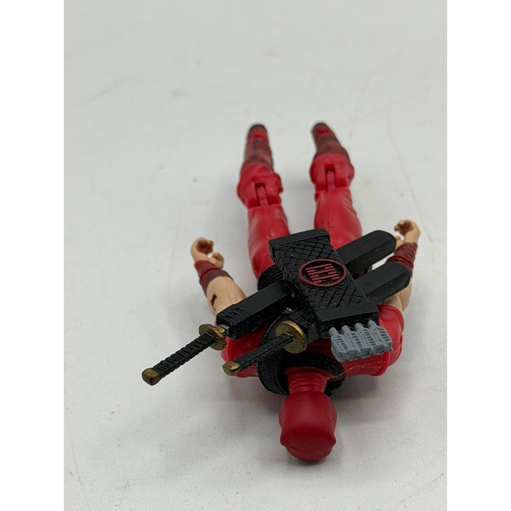 2007 G.I. Joe 25th Anniversary Red Ninja v2 100% Complete Stand Hasbro 3.75" - Picture 15 of 16